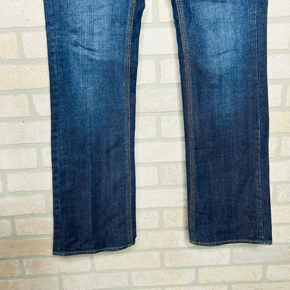 New York & Co Low Rise Bootcut Curvy Dark Wash Jeans - Picture 4 of 10